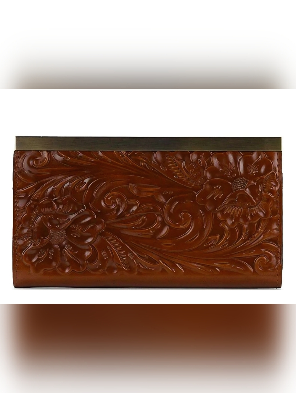 NWT Patricia Nash Embossed Floral Tooled Cauchy Florence Wallet - Picture 2 of 3